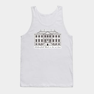 Sketch Drawing of Netherfield Park Pride and Prejudice Tank Top